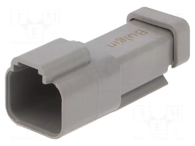 Connector: wire-wire; terminals, size 16; plug; male; PX0; PIN: 2 BULGIN PX0106P02GY
