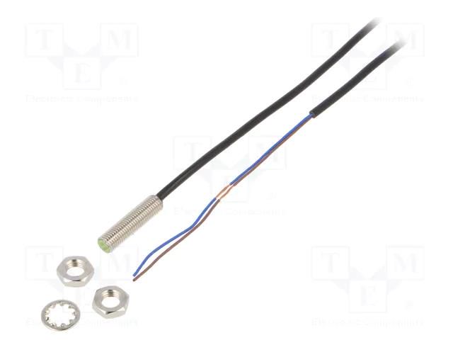 Sensor: inductive; OUT: 2-wire NO; 0÷1.5mm; 10÷30VDC; M8; 2m; IP67 AUTONICS PRT08-1.5DO