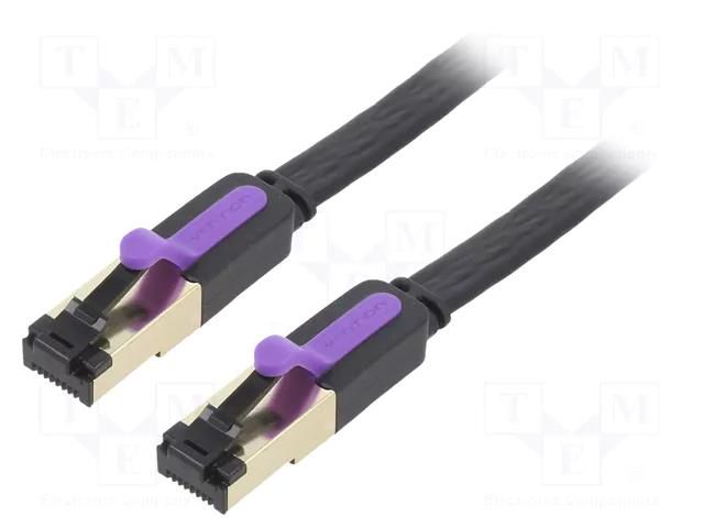 Patch cord; RJ45 plug,both sides; U/FTP; 7; stranded; Cu; PVC; 3m VENTION ICABI