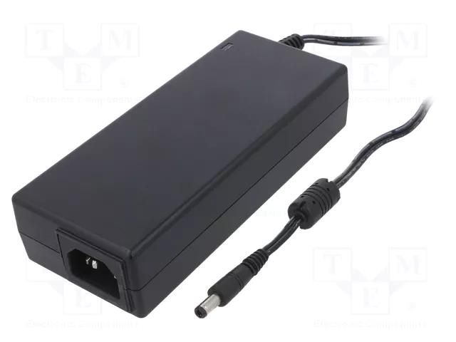 Power supply: switching; 12VDC; 10A; Out: 5,5/2,5; 120W; 90÷264VAC POS POSC121000D-C14-25