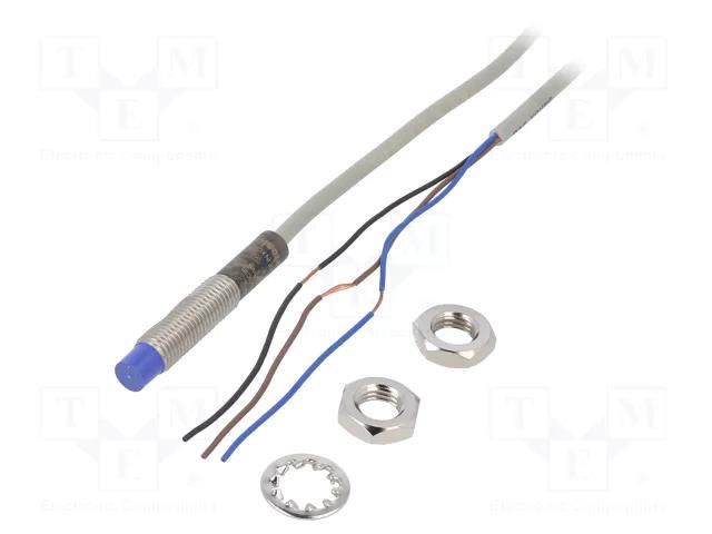 Sensor: inductive; OUT: PNP / NC; 0÷4mm; 10÷30VDC; M8; 2m; IP67 AUTONICS PRD08-4DP2-V