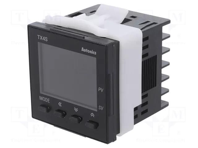 Module: regulator; temperature; analogue,SSR; OUT 2: alarm; TX4S AUTONICS TX4S-24C