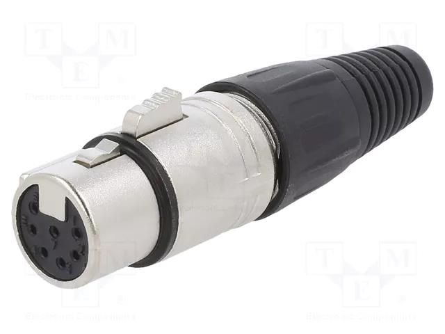 Connector: XLR; plug; female; PIN: 7; straight; for cable; soldering CLIFF FC6182