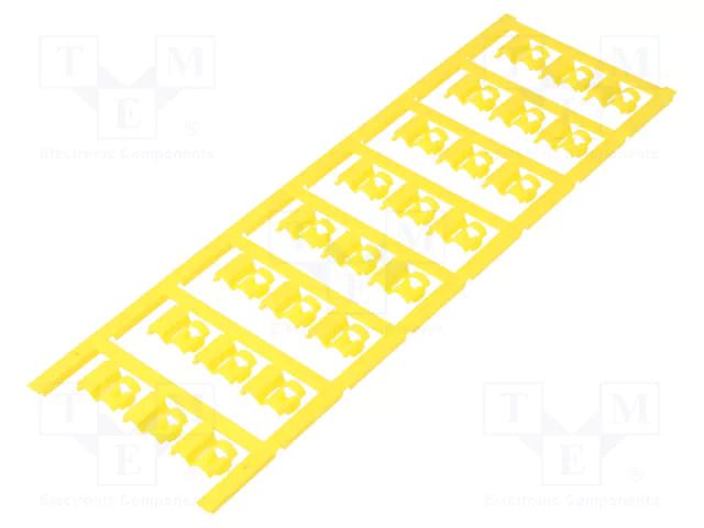 Markers; 4÷6mm; polyamide 66; yellow; -40÷100°C; snap fastener WEIDMÜLLER WM-1062010000