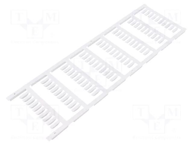 Markers; 1.7÷2.1mm; polyamide 66; white; -40÷100°C; push-in; SFR WEIDMÜLLER WM-1318640000