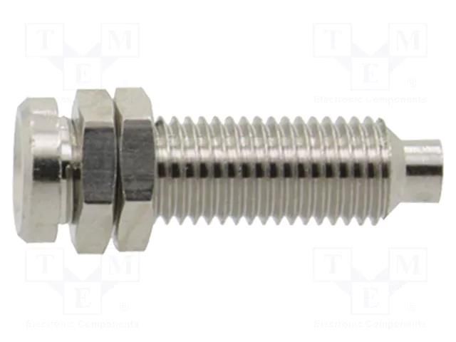 Connector: 4mm banana; socket; on panel,screw; 8mm DONAU ELEKTRONIK D-3110