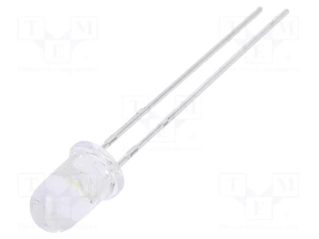 LED; white cold; 5mm; 11250÷18000mcd; 20°; Front: convex EVERLIGHT 334-15/F1C2-1VWA