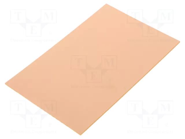 Laminate; hard paper; 1.6mm; L: 100mm; W: 160mm; Coating: copper RADEMACHER RAD-620-4