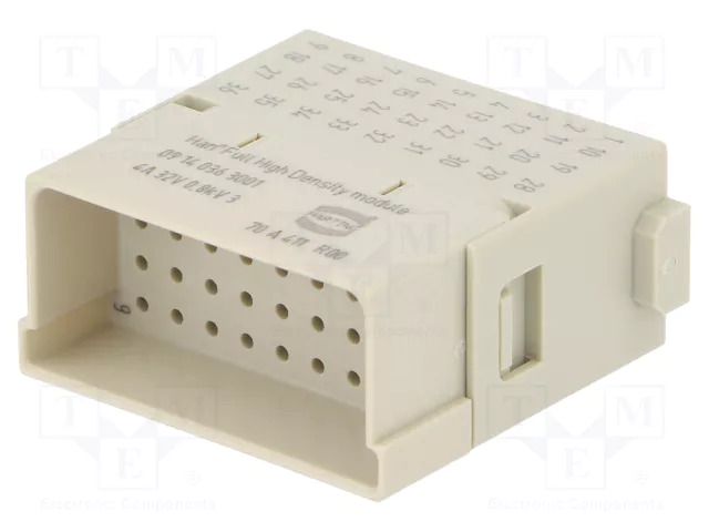 Connector: HDC; module; female; 4A; 32V; Han-Modular®; PIN: 36 HARTING 09140363001