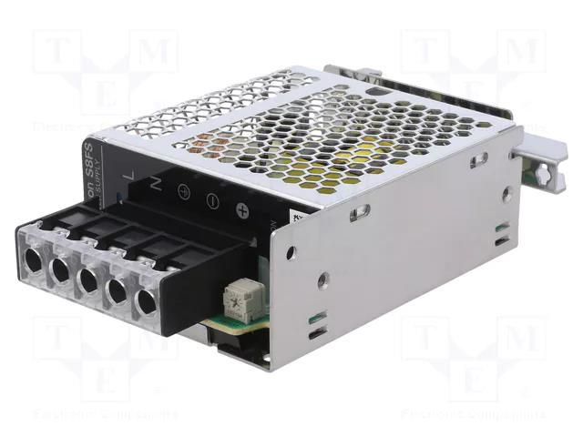 Power supply: switching; for DIN rail; 15W; 24VDC; 650mA; OUT: 1 OMRON S8FS-G01524CD