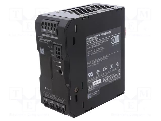 Power supply: switching; for DIN rail; 240W; 24VDC; 10A; OUT: 1 OMRON S8VK-WB24024