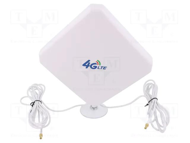 Antenna; LTE; 20dBi; for wall mounting; 50Ω; -40÷85°C; TS9 SR PASSIVES 4G-ANT-PNL01-TS9