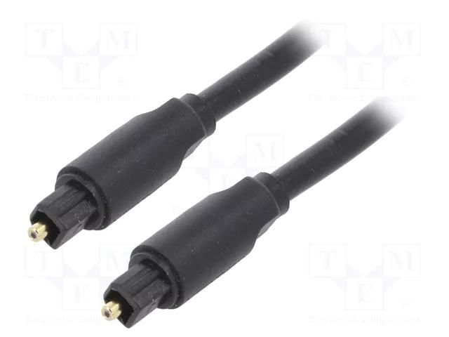 Cable; Toslink plug,both sides; 1.5m; Plating: gold-plated; black VENTION BAEBG