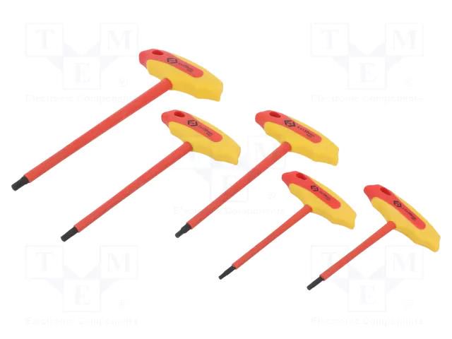 Kit: screwdrivers; insulated; 1kVAC; hex key; for electricians C.K CK-T4422-SET