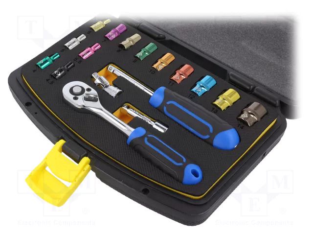 Wrench-set; socket spanner; 1/4"; 17pcs. C.K CK-T4658