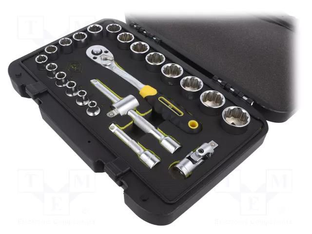 Wrench-set; socket spanner; Mounting: 3/8"; 23pcs. C.K CK-T4661