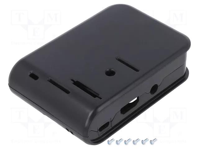 Enclosure: for computer; Raspberry Pi 2,Raspberry Pi B+; ABS HAMMOND HM-1593HAMPI3BK