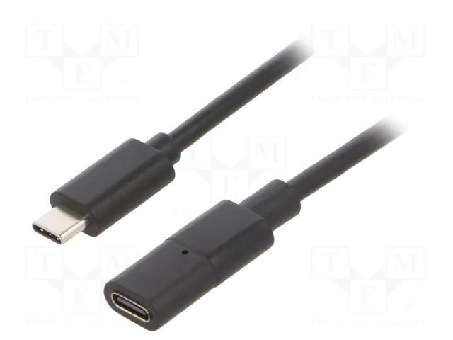 USB-USB; USB C socket,USB C plug; 0.75m CLIFF FCR72002