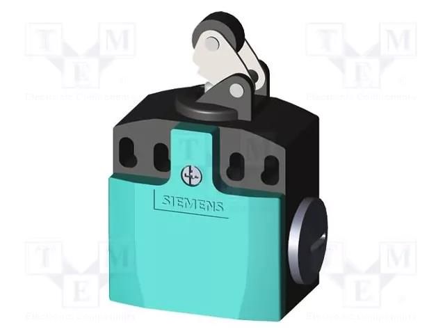 Limit switch; lever R 14mm, plastic roller Ø13mm; NO + NC; 10A SIEMENS 3SE5242-0HE10