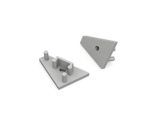 ending CORNER10 gen2 with hole grey 83980022 5901597245056