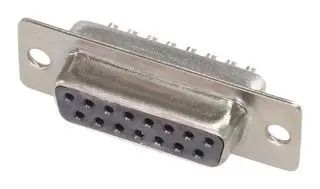 D SUB CONN, RCPT, 15POS, DA, SOLDER CUP CN-DSUB15SKT0-000