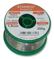 SOLDER WIRE, LEAD FREE, 1.0MM, 250G 593321