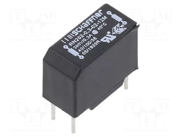 Inductor: wire with current compensation; THT; 300mA; 1100mΩ SCHAFFNER / TE Connectivity RN202-0.3-02-12M