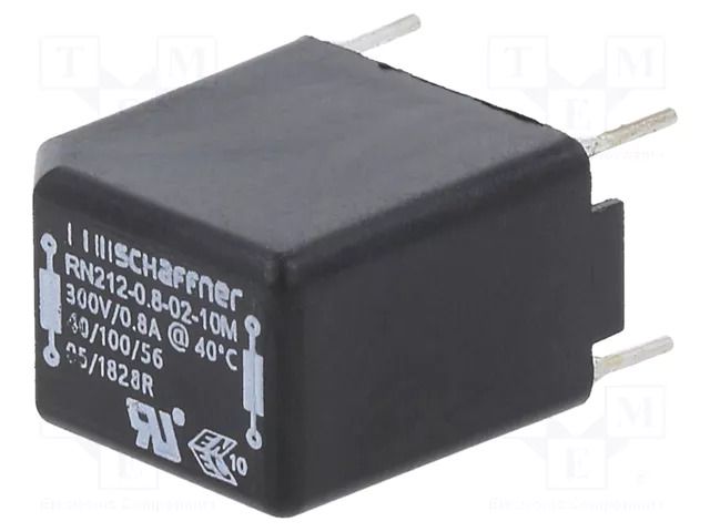 Inductor: wire with current compensation; THT; 800mA; 380mΩ; 10mH SCHAFFNER / TE Connectivity RN212-0.8-02-10M