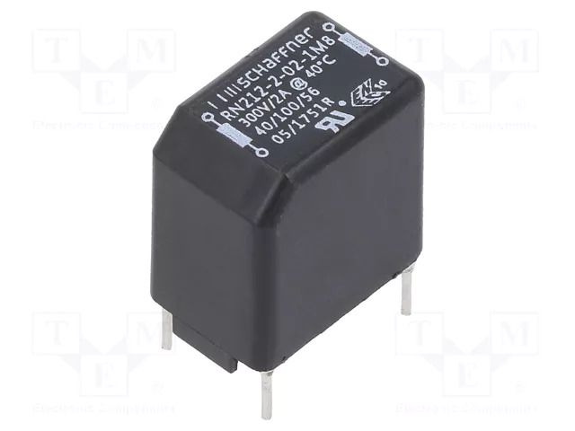 Inductor: wire with current compensation; THT; 2A; 74mΩ; 10x15mm SCHAFFNER / TE Connectivity RN212-2-02-1M8