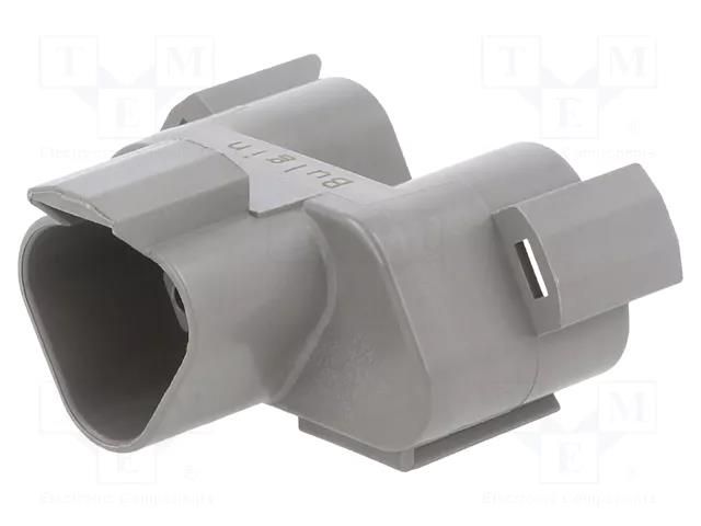 Transition: T adapter; PX0; PIN: 3; IP68; grey BULGIN PX0113P03GY
