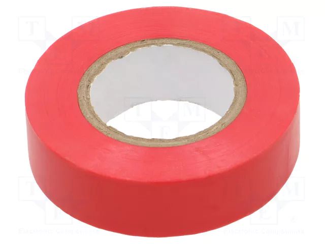 Tape: electrical insulating; W: 19mm; L: 20m; Thk: 0.13mm; red; 200% IPT 3760-19MM-20M/RD