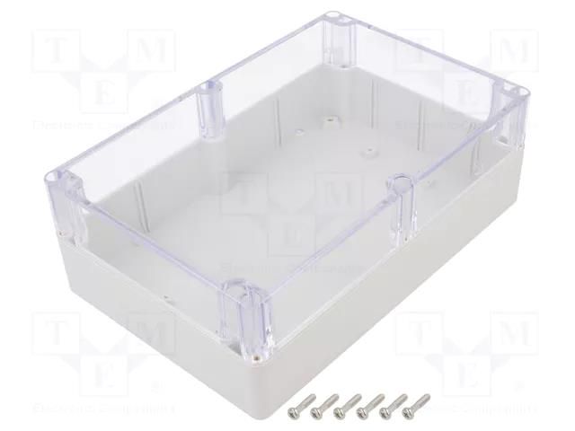 Enclosure: multipurpose; X: 164mm; Y: 222mm; Z: 75mm; polycarbonate GAINTA P232C-IP68