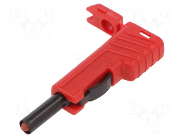 Connector: 4mm banana; plug; 30A; 60VDC; red; insulated; 2.5mm2 HIRSCHMANN T&M SLS200-RT