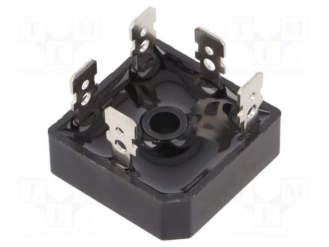 Bridge rectifier: three-phase; Urmax: 800V; If: 35A; Ifsm: 400A; THT DC COMPONENTS TBR3508-DC