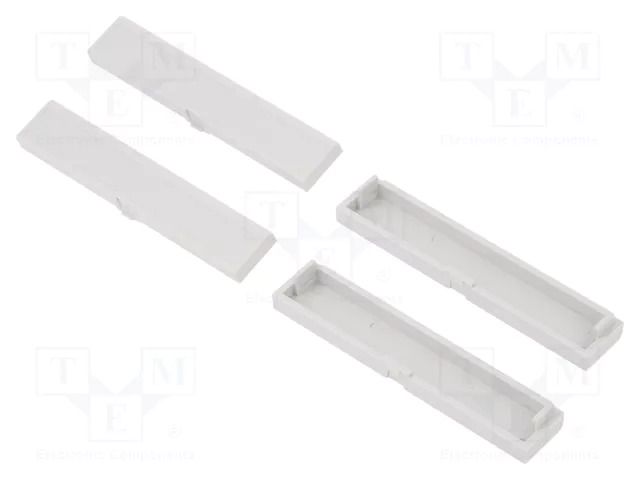Terminals cover; light grey; UL94V-0; ABS; 4pcs. KRADEX ZD4TCSJ-ABS-V0