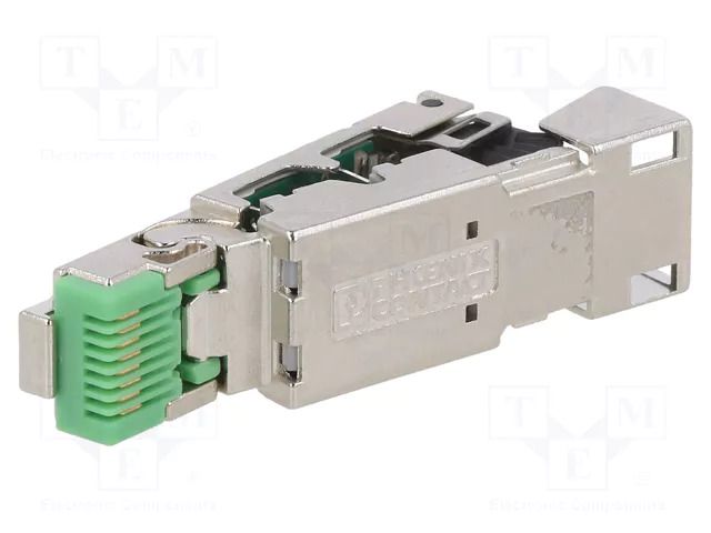 Connector: RJ45; plug; PIN: 8; gold-plated; 8p8c; for cable; IDC PHOENIX CONTACT CUCINDC1ZNISR4IE8
