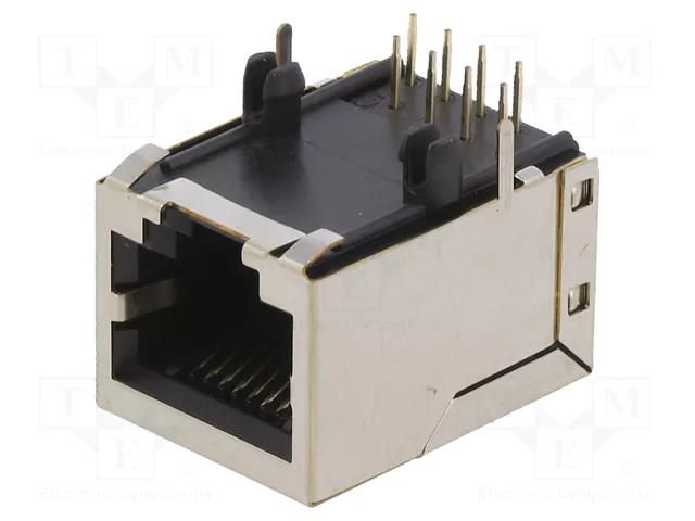 Connector: RJ45; socket; PIN: 8; gold-plated; 8p8c; on PCBs; THT PHOENIX CONTACT CUCSPJ1STAR4LB