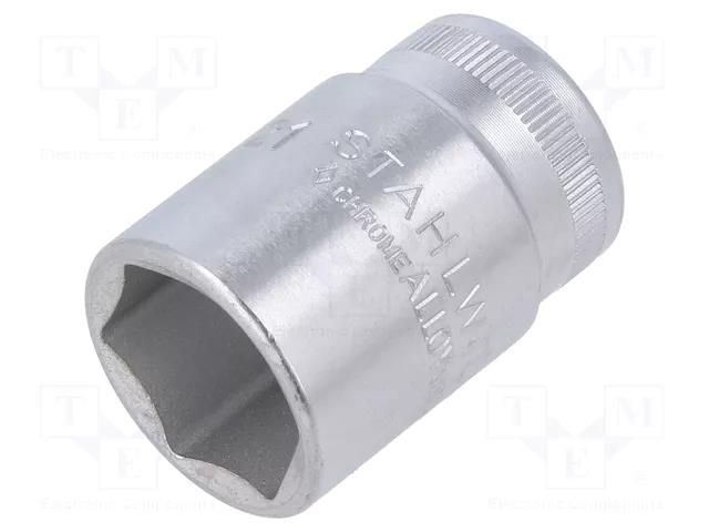 Socket; 6-angles,socket spanner; HEX 21mm; 1/2"; short STAHLWILLE ST-3030021