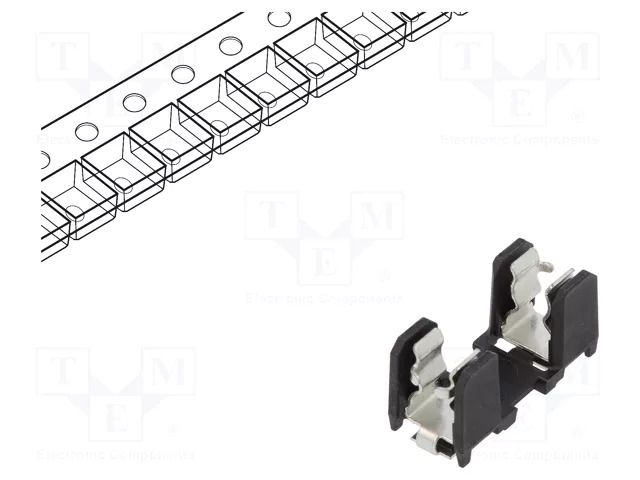 Fuse holder; SMT; -40÷85°C; 10A; thermoplastic; UL94V-0; black SCHURTER 0031.8225