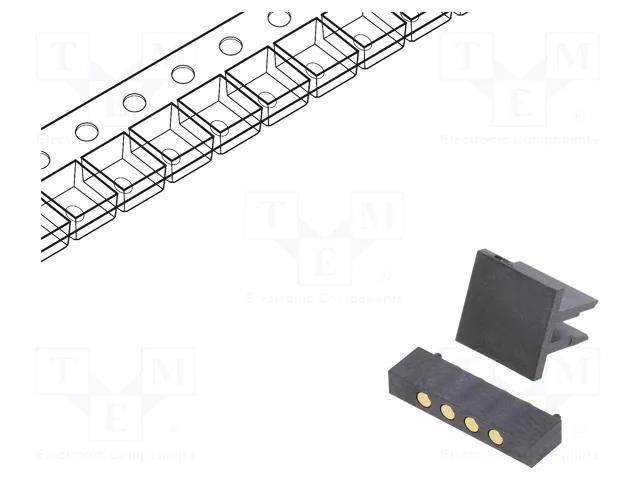 Connector: pogo pin; PIN: 4; SMT ATTEND 303B-C4418-254-04