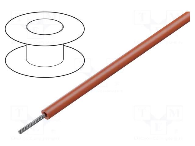Wire; SiF; 1x2.5mm2; stranded; Cu; silicone; red; -60÷180°C; 100m TKD TKD-2500472