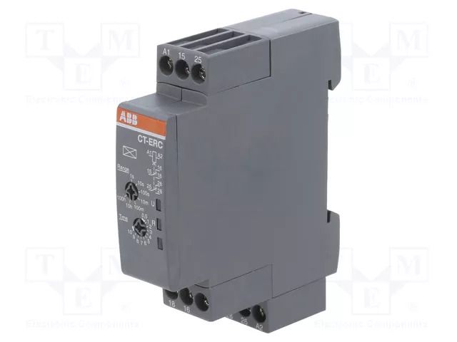 Timer; 0,05s÷100h; DPDT; 24÷240VAC; 24÷48VDC; -20÷60°C; IP20 ABB 1SVR508100R0100