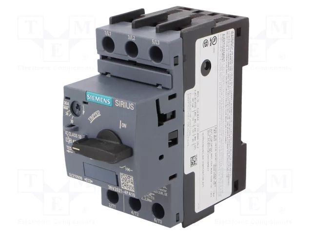Motor breaker; 18.5kW; 220÷690VAC; for DIN rail mounting; 3RV2 SIEMENS 3RV2021-4PA10