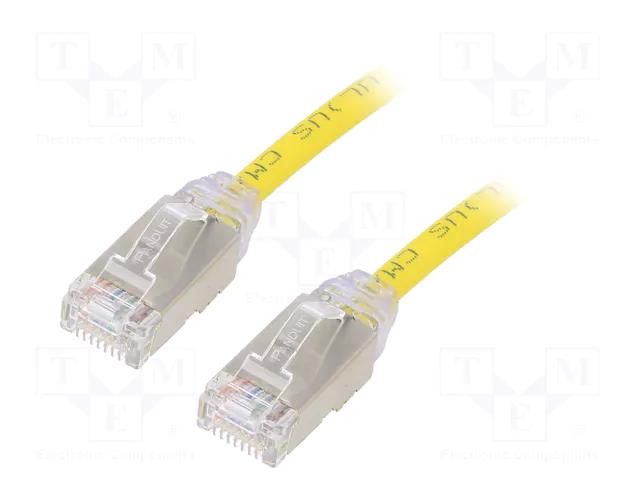 Patch cord; RJ45 plug,both sides; F/UTP,TX6A-28™; 6a; wire; Cu; 3m PANDUIT STP28X3MYL