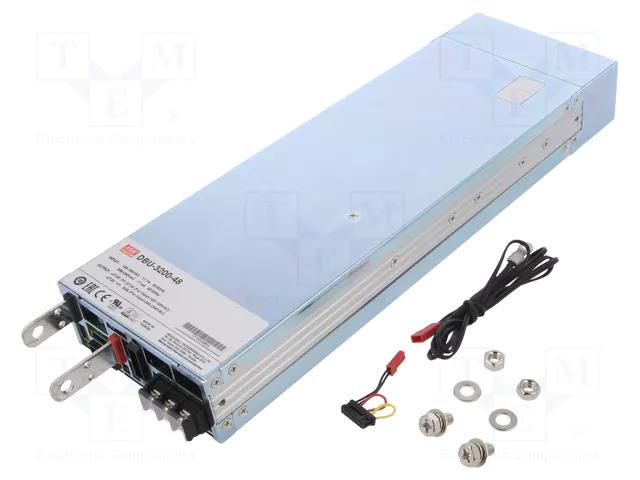 Charger: for rechargeable batteries; GEL,acid-lead; 180÷550Ah MEAN WELL DBU-3200-48
