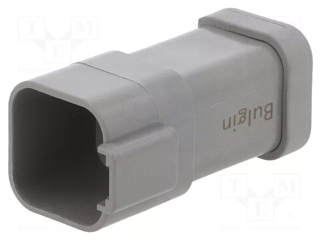 Connector: wire-wire; plug; male; PX0; PIN: 6; IP68; for cable; grey BULGIN PX0106P06GY