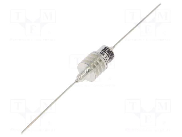 Diode: rectifying; 1600V; 2.5A; anode to stud; E5 (100D10M4); M4 SEMIKRON DANFOSS SKN2.5/16