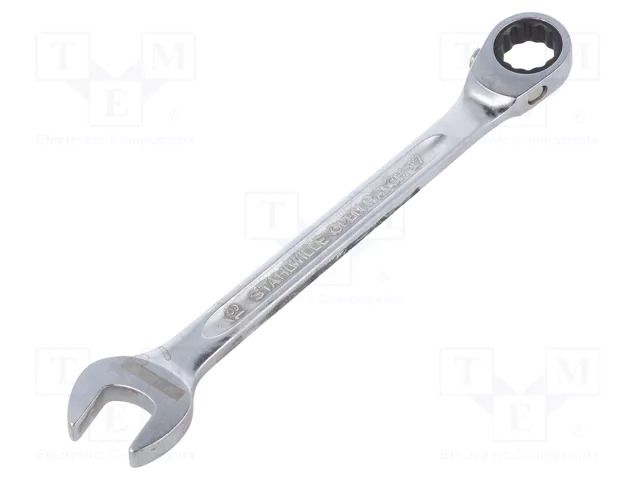 Wrench; combination spanner,with ratchet; 18mm; OPEN-RATCH STAHLWILLE ST-41171818
