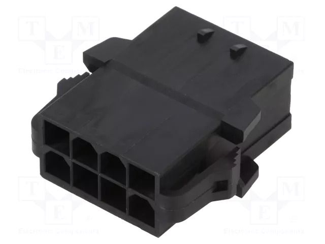 Connector: wire-wire; plug; male; Mini-Fit Sigma; PIN: 8; black MOLEX MX-172767-3008