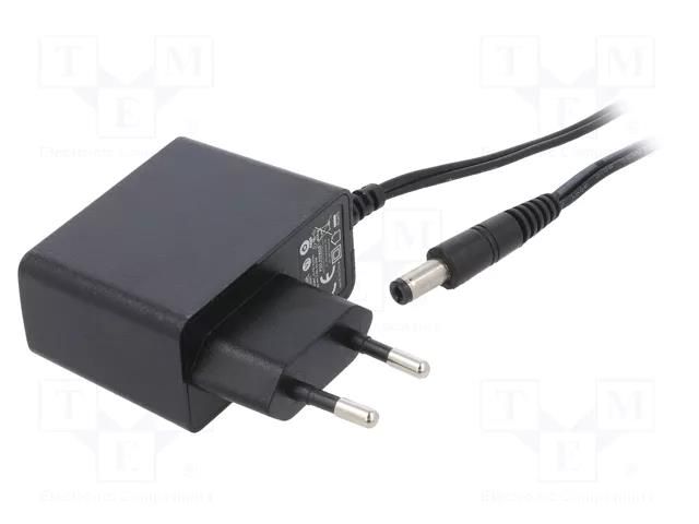 Power supply: switching; mains,plug-in; 5VDC; 3A; 15W; Out: 5,5/2,5 POS POSC05300A-25